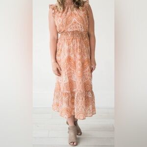 Matilda Jane Good Hart Addison Midi Dress Paisley Neutral